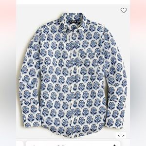 NWT J. Crew Garçon cotton voile shirt in bouquet block print